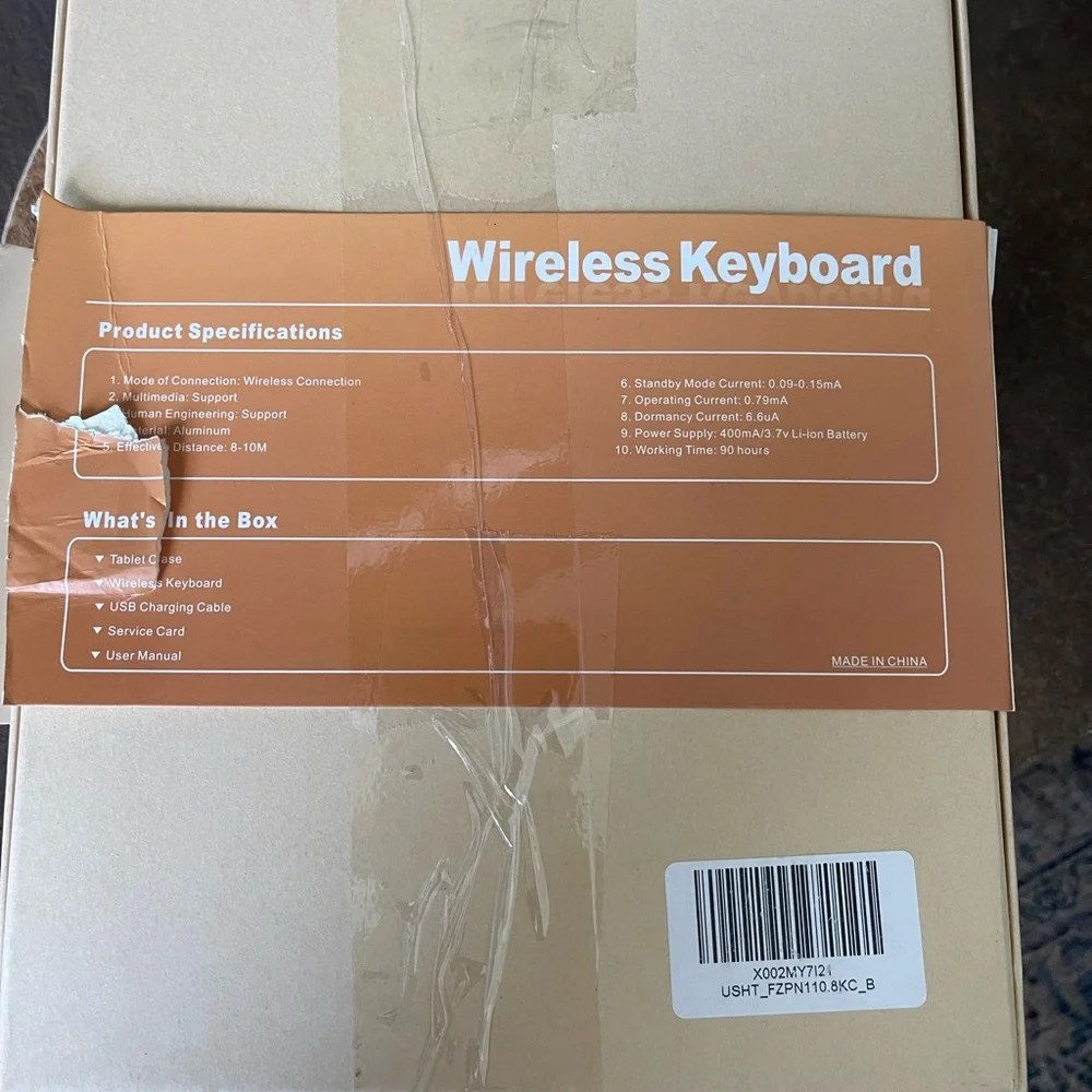 New IPad Bluetooth Keyboard & Case